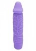 Żylasty naturalny wibrator fioletowy 15,5 cm